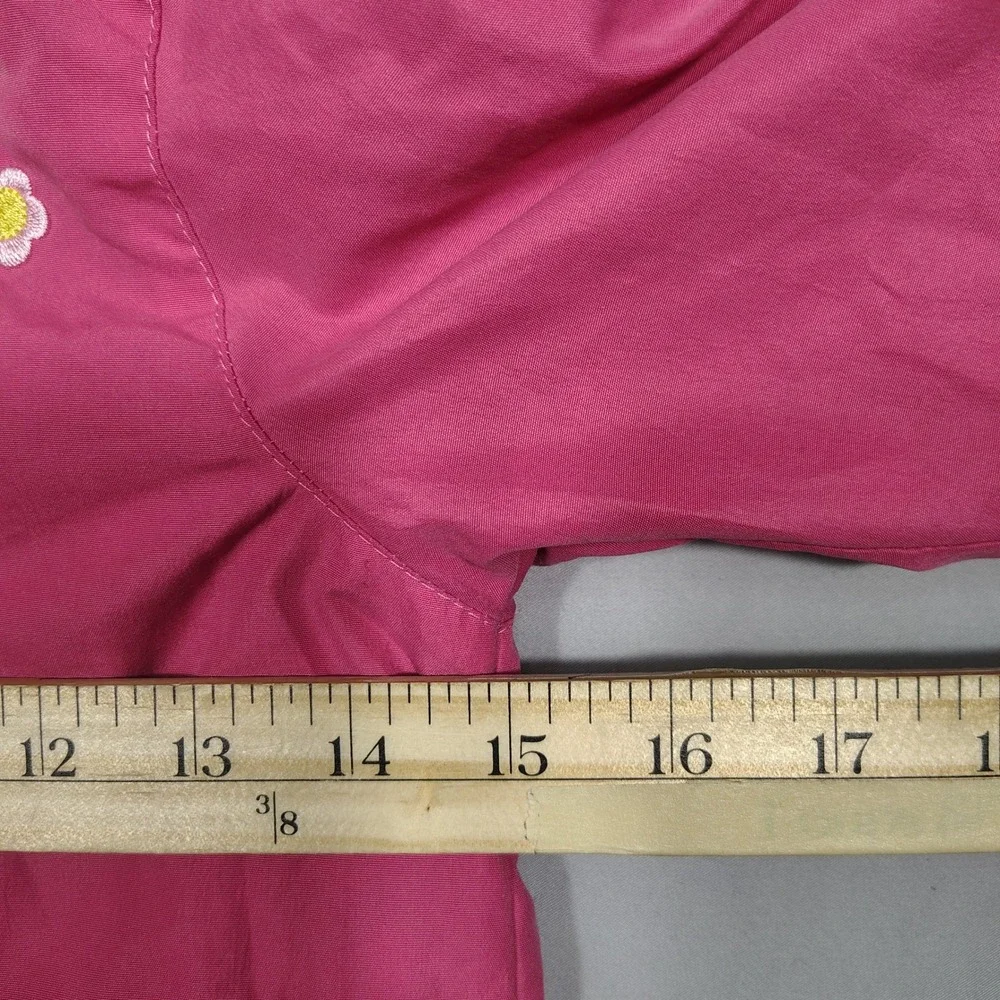 Kids Headquarters Jacket Toddler Girls 4T Embroidered Fleece Lined Pink Floral